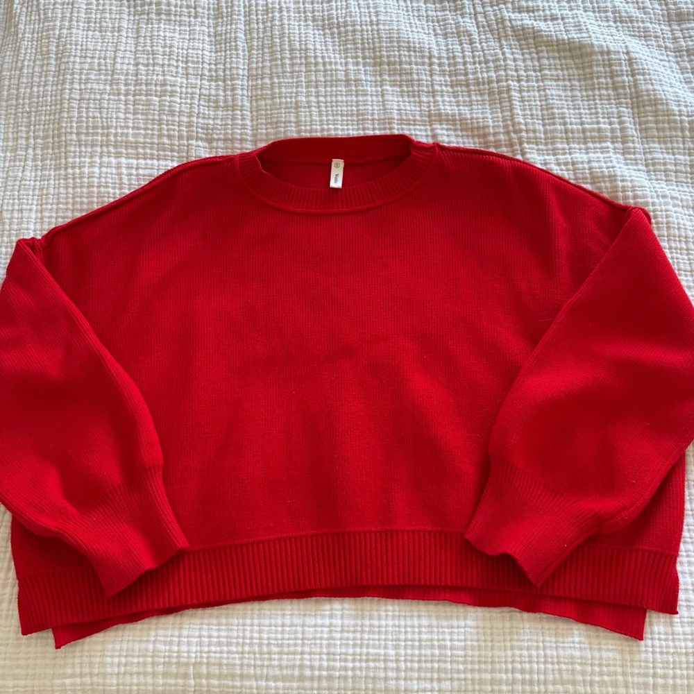 Red sweater